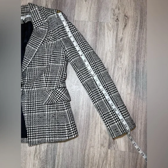 Veronica Beard Rhett Dickey Jacket Grey Plaid Blazer Size 4 Rerailed 695 - Picture 10 of 15